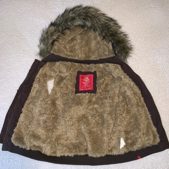 𝅺edc by Esprit Vest w/ Hood Faux Fur Lined Sz SM - Picture 4 of 8